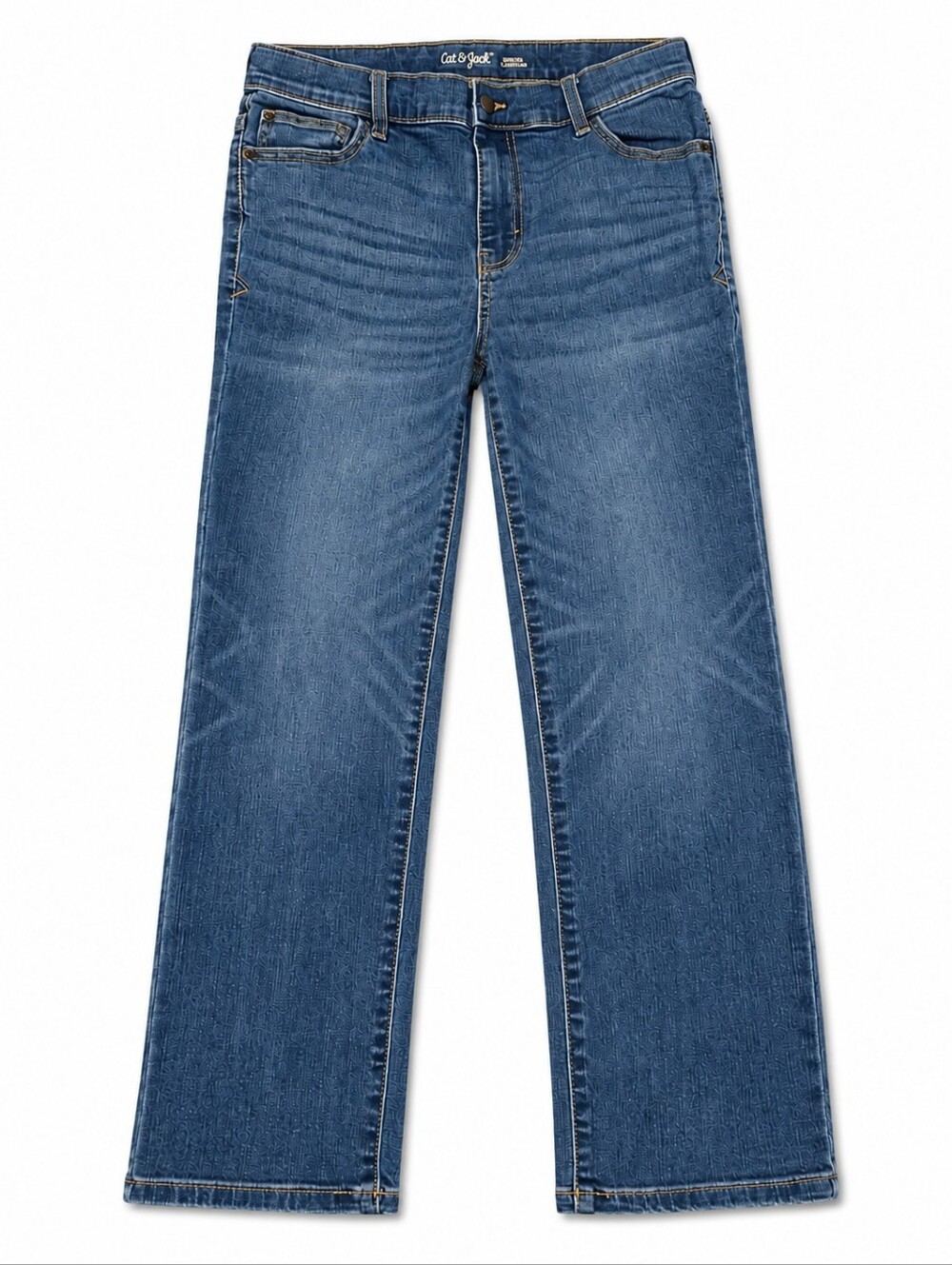 Cat & Jack Girls Size 14 Straight Leg Stretch Blue Jeans